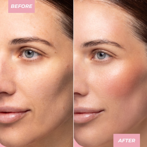 MCoBeauty Super Glow Liquid Blush Drops Sheer Tint Protective Formula - Peach Pink Perspective: back
