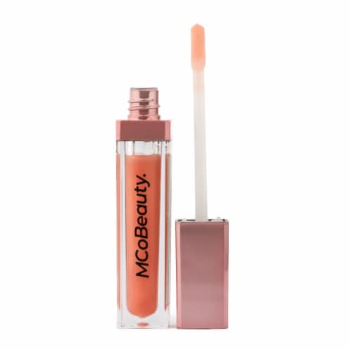 MCoBeauty Lip Lights Shine Lip Gloss with Bulit in Mirror + LED Light - Striptease Perspective: back