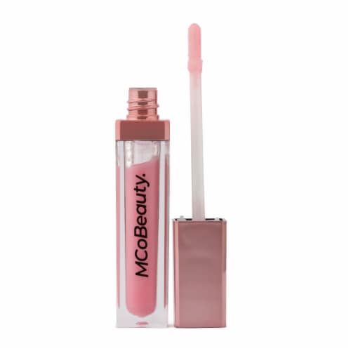 MCoBeauty Lip Lights Shine Lip Gloss with Bulit in Mirror + LED Light - Marshmallow Perspective: back