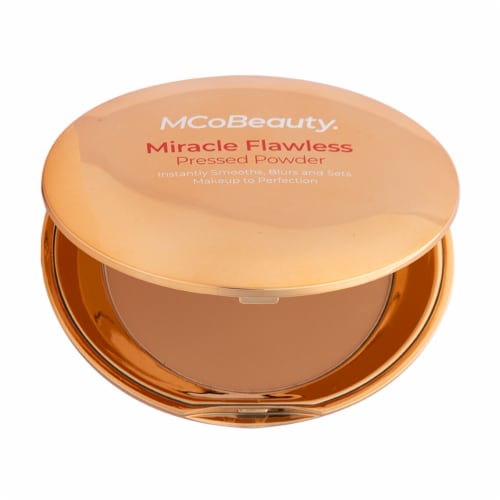MCoBeauty Miracle Flawless Pressed Powder Instantly Smooths & Blurs - 3 Medium Warm Perspective: back