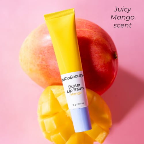 MCoBeauty® Mango Butter Lip Balm Perspective: back