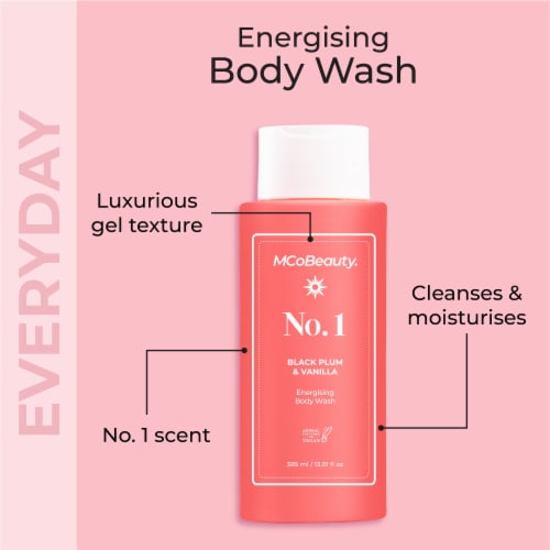 MCoBeauty Everyday Body Wash Cream-Gel - Black Plum & Vanilla - No. 1 Perspective: back