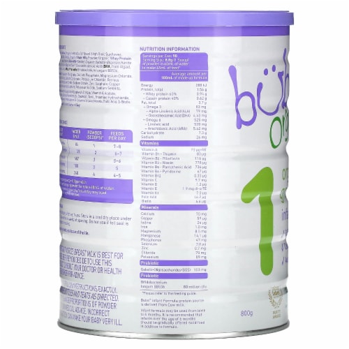 Bubs® Organic Grass Fed Stage 1 Infant Formula, 28.2 oz - Kroger Bubs® Organic Grass Fed Stage 1 Infant Formula, 28.2 oz - Kroger