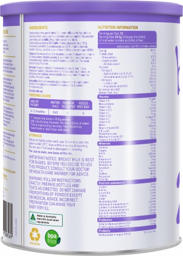 Bubs Supreme™ Stage 2 Infant Formula Perspective: back