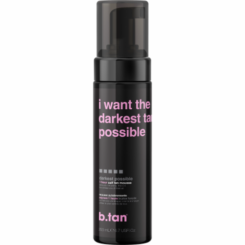 b.tan® I Want the Darkest Tan Possible Self Tan Mousse Perspective: back