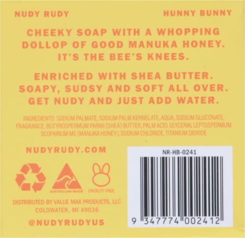 NUDY RUDY Hunny Bunny Soap Bar Perspective: back