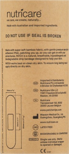 Patch Natural Light Bamboo Strip Bandages 25 Count Perspective: back