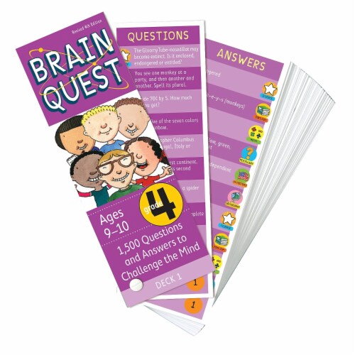 Workman Publishing 4th Grade Brain Quest Book Bundle Perspective: back