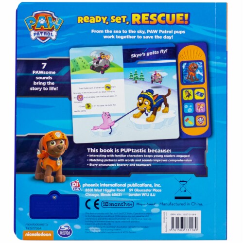 Hachette Little Sound Book Paw Patrol: Ready Set Rescue Board Book Perspective: back