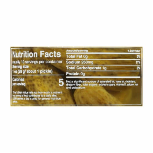 Mt Olive Pickle Co. - Kosher Baby Dills - Case of 6 - 16 FZ Perspective: back