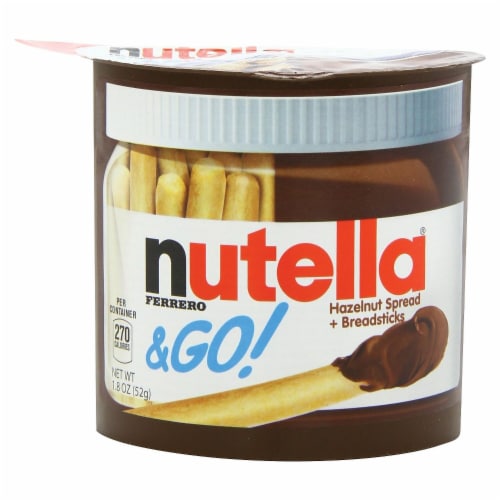 Nutella and Go Hazelnut Spread and Breadsticks, 1.8 Ounce -- 48 per case Perspective: back