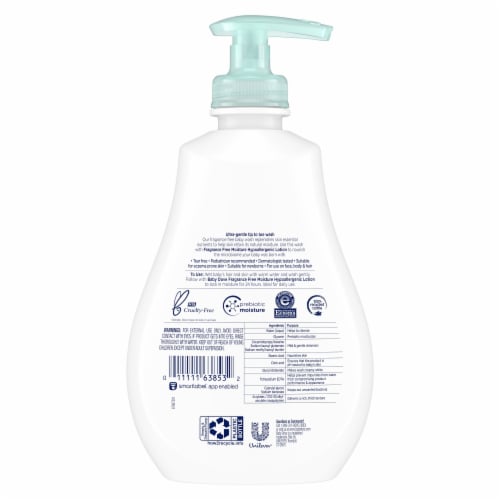Baby Dove Sensitive Skin Care Hypoallergenic Fragrance Free Moisture Wash Pack Perspective: back