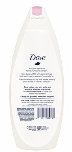 Dove Purely Pampering Coconut Milk & Jasmine Petals Nourishing Body Wash Perspective: back