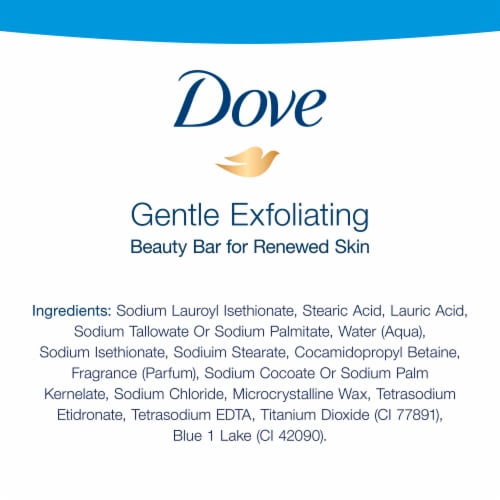 Dove Gentle Exfoliating Beauty Bar for Soft & Smooth Skin Perspective: back