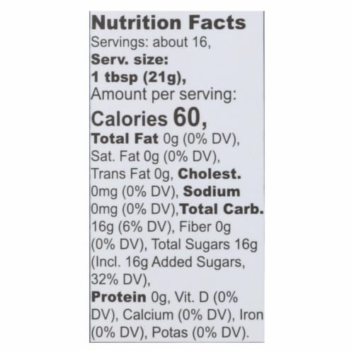 Wholesome Sweeteners Blue Agave - Organic - 11.75 oz - case of 6 Perspective: back