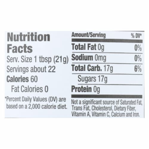 Wholesome Sweeteners Organic Raw Honey - Liquid Sweetener - Case of 6 - 16 oz. Perspective: back