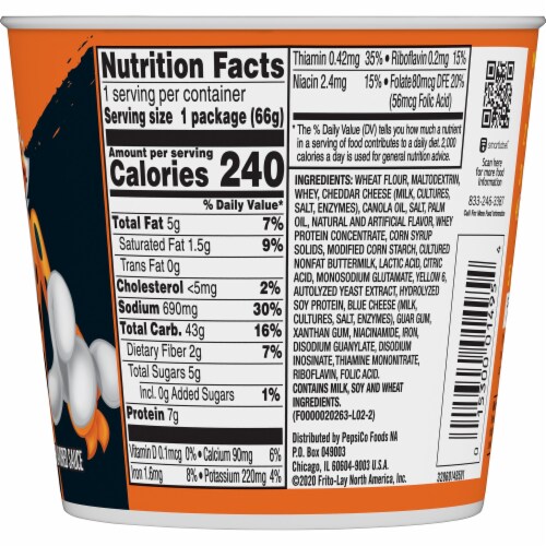 Cheetos Bold & Cheesy Mac 'N Cheese Cups Perspective: back