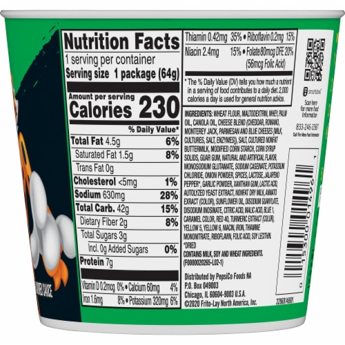 Cheetos® Cheesy Jalapeno Mac 'N Cheese Cups (12 Pack) Perspective: back