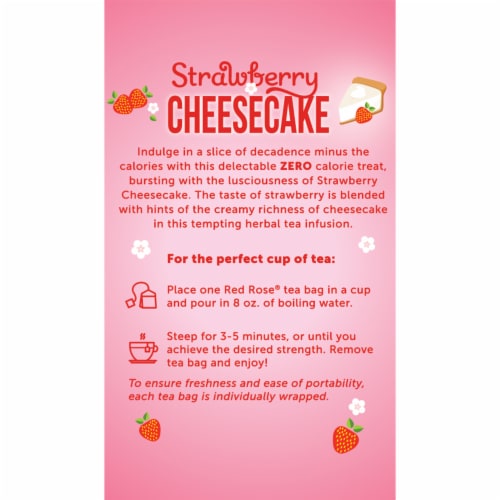 Red Rose Sweet Temptations Strawberry Cheesecake 18ct - 6 pack Perspective: back