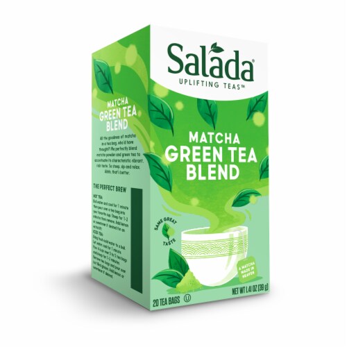 Salada Pure Green Matcha Green Tea Blend 20ct - 6 pack Perspective: back