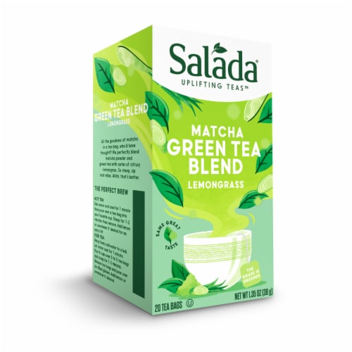 Salada Lemongrass Matcha Green Tea Blend 20ct - 6 pack Perspective: back
