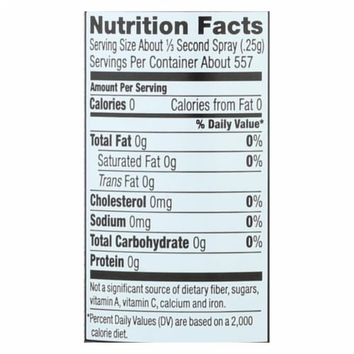 Spectrum Naturals Extra Virgin Olive Spray Oil - Case of 6 - 6 Fl oz. Perspective: back