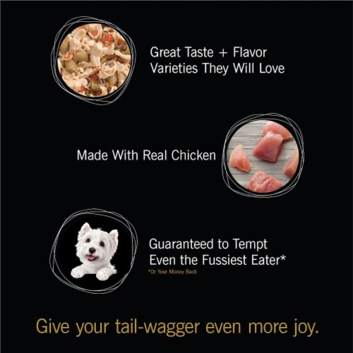 Cesar® Simply Crafted­™ Chicken Carrots & Green Beans Wet Dog Food Perspective: back