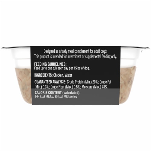 Cesar® Simply Crafted™ Chicken Flavored Adult Wet Dog Food Perspective: back