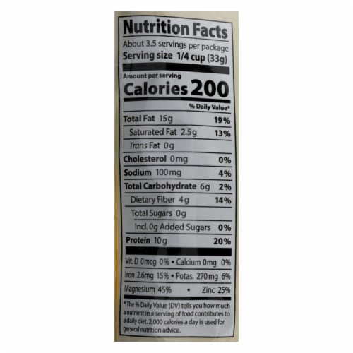 Eden Foods Organic Pumpkin Seeds - Dry Roasted - Case of 15 - 4 oz. Perspective: back