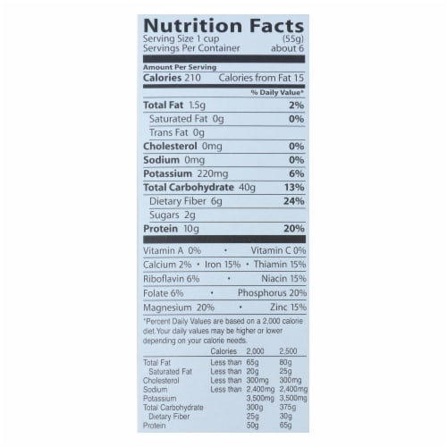Eden Foods Organic Whole Kamut Spirals - Case of 6 - 12 oz. Perspective: back