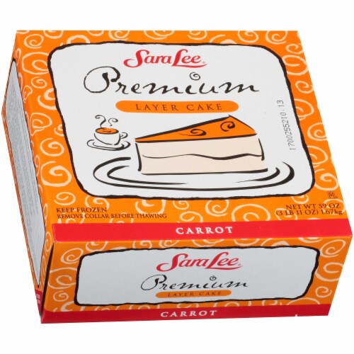 Sara Lee Round Chef Pierre Carrot Premium Butter Cream Layer Cake, 3.687 Pound -- 4 per case Perspective: back