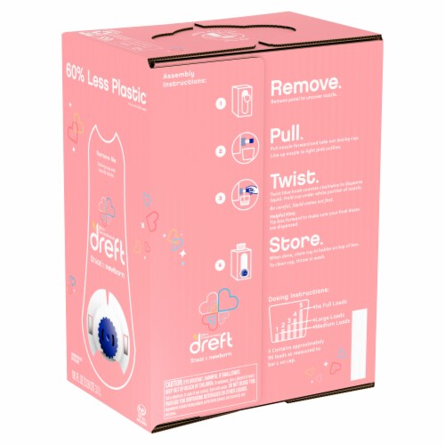 Dreft Newborn Liquid Laundry Detergent Perspective: back