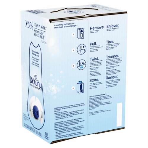 Downy Free & Gentle Fabric Softener Eco-Box Perspective: back