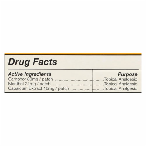 Tiger Balm Patch Display Center - Case of 6 - 5 Packs Perspective: back