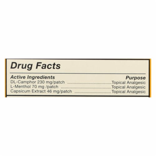 Tiger Balm Pain Relieving Large Patches - Case of 6 - 4 Pack Perspective: back