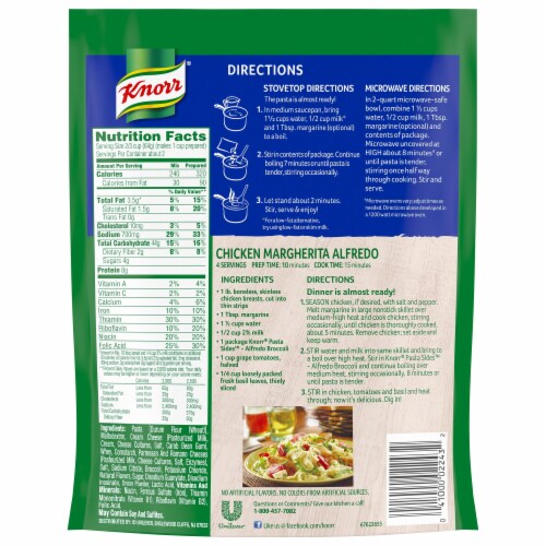 Knorr Pasta Sides Alfredo Broccoli Side Dish Perspective: back