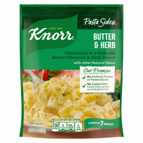 Knorr Butter & Herb Fettuccine Pasta Sides Perspective: back