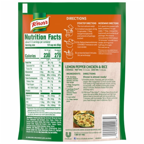 Knorr Rice Sides Cheddar Broccoli Rice & Pasta Blend, 12 ct / 5.5 oz
