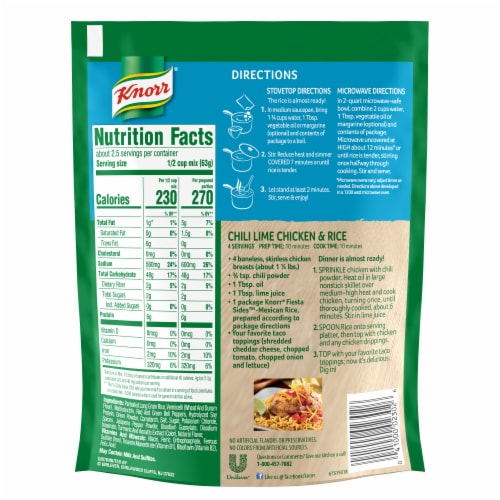 Knorr Mexican Rice Rice Sides Case Sale Perspective: back