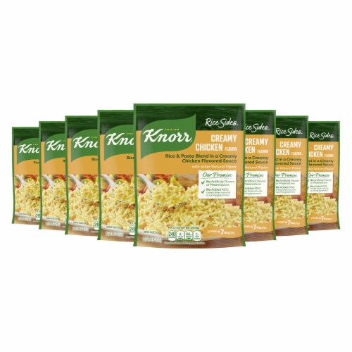 Knorr Creamy Chicken Long Grain Rice and Vermicelli Pasta Blend Rice Sides Perspective: back