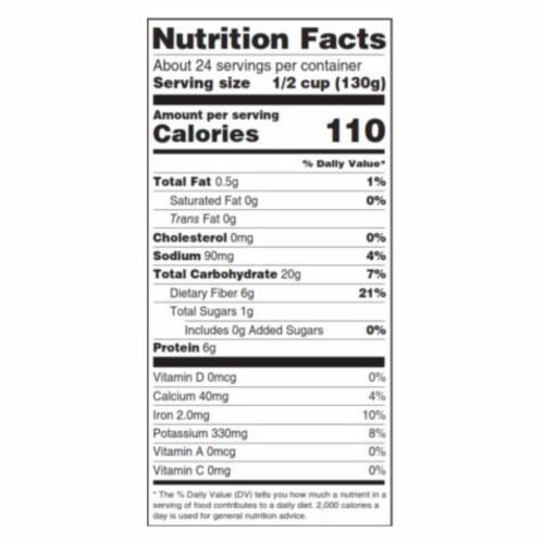 Woodstock Organic Black Beans - Case of 6 - 110 OZ Perspective: back