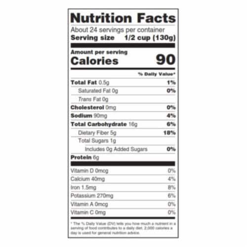 Woodstock Organic Dark Red Kidney Beans - Case of 6 - 111 OZ Perspective: back
