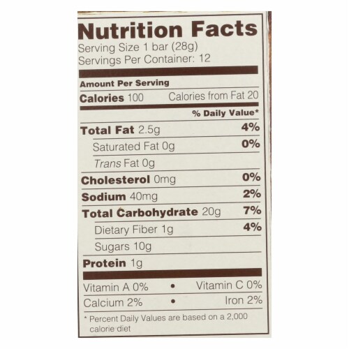 Nature's Bakery® Gluten Free Fig Bar - Blueberry Perspective: back
