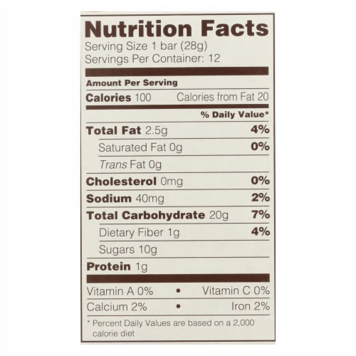 Nature's Bakery® Gluten Free Fig Bar - Raspberry Perspective: back