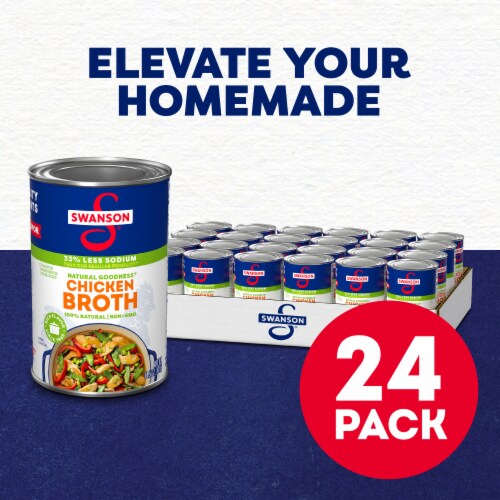 Swanson® Natural Goodness® Low Sodium Chicken Broth Perspective: back