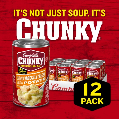 Campbell's® Chunky® Chicken Broccoli Cheese with Potato Soup Perspective: back