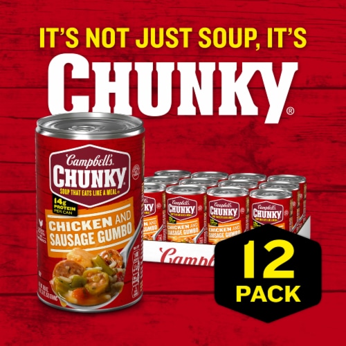 Campbell's® Chunky® Grilled Chicken & Sausage Gumbo Perspective: back