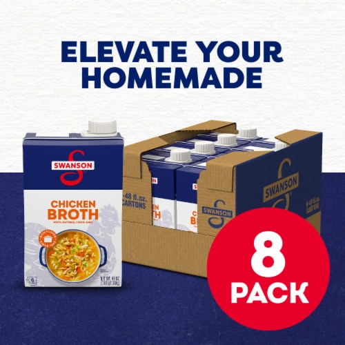 Swanson® 100% Natural Chicken Broth Perspective: back