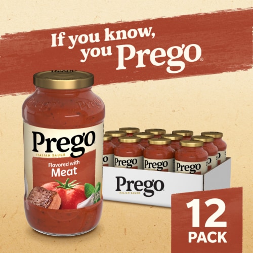 Prego Meat Sauce Case Lot Sale Perspective: back
