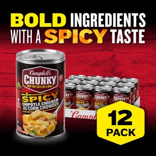 Campbell's® Chunky® Soup Chipotle Chicken Corn Chowder Soup Perspective: back